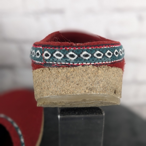 Haflinger wool GZ clog, 42, Chili / red - Picture 6 of 15